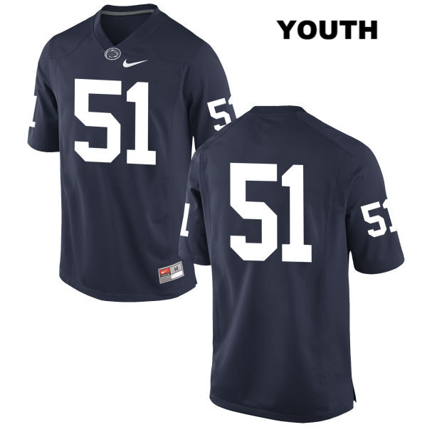 NCAA Nike Youth Penn State Nittany Lions Jason Vranic #51 College Football Authentic No Name Navy Stitched Jersey WRJ0698NQ